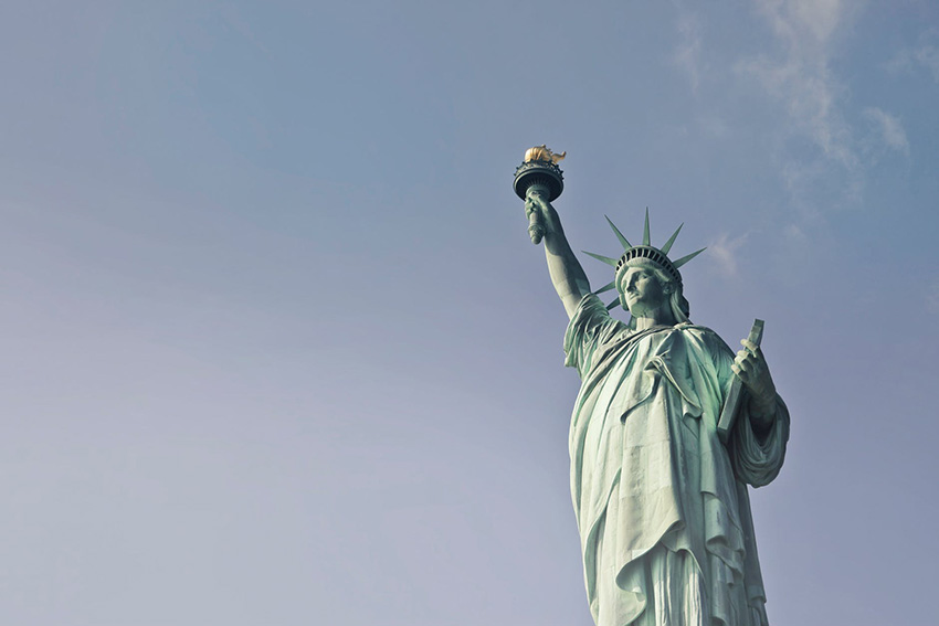 مجسمه آزادی در فهرست جاهای دیدنی آمریکا